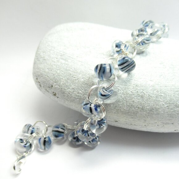 Boro glass drop bracelet - Picture 5 of 8